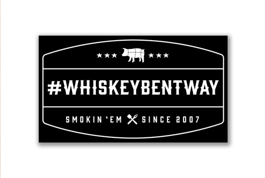 #WhiskeyBentWay Logo Magnet