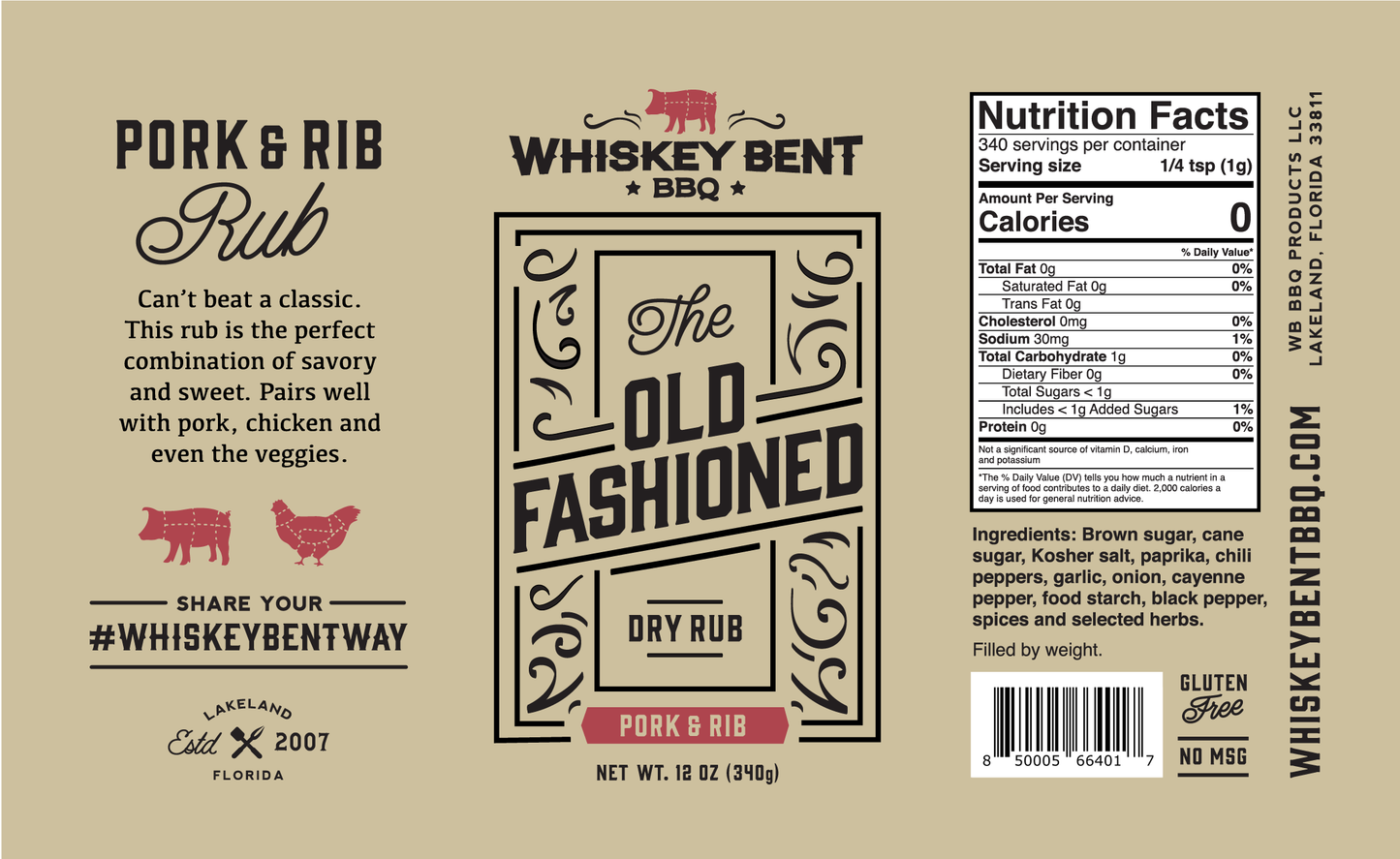The Old Fashioned - Pork and Rib Rub