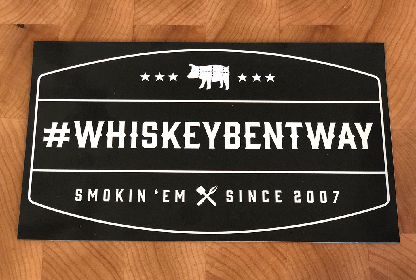 #WhiskeyBentWay Logo Magnet