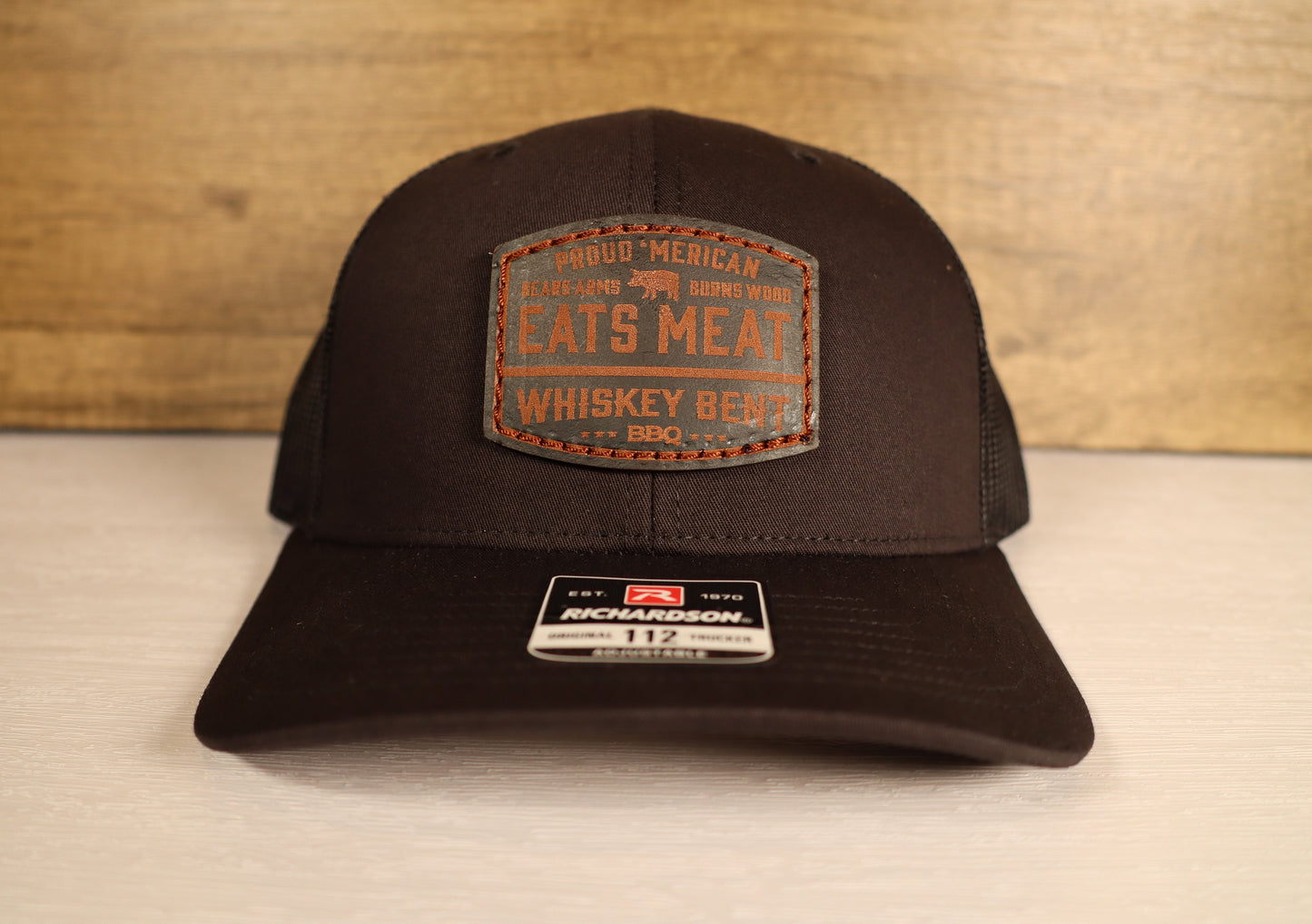 Proud Merican Leather Patch Hat