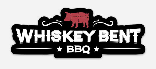 Whiskey Bent BBQ Logo 5" Die Cut Sticker